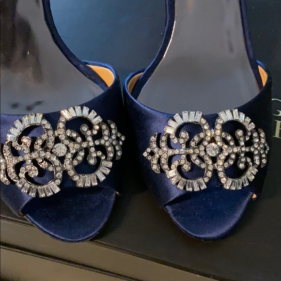 Badgley Mischka D’Orsay Satin Heels - Picture 2 of 6